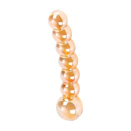 Nobu Glass Gems Honey Beads - szklany prążkowany model intymny