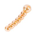 Nobu Glass Gems Honey Beads - szklany prążkowany model intymny