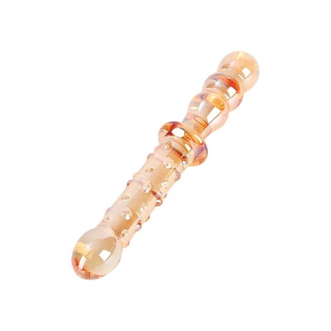 Nobu Glass Gems Honey Dual - szklana dwustronna rożdżka, bezpieczna powierzchnia Nobu Glass Gems Honey Dual - szklana dwustronna rożdżka, bezpieczna powierzchnia