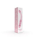 Nobu Glass Gems Rose Bead Wand szklana dwustronna wygięta prążkowana