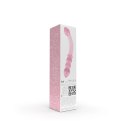 Nobu Glass Gems Rose Bead Wand szklana dwustronna wygięta prążkowana