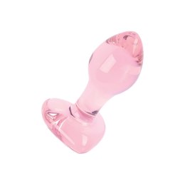 Nobu Glass Gems Rose Plug szklany dekoracyjny rożowy