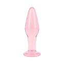 Nobu Glass Gems Rose Slim Plug szklany model wąski
