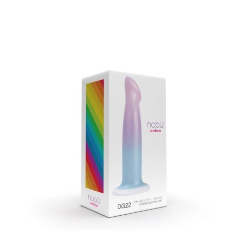 Nobu Rainbow DG22 silikonowy model z przyssawką 18 cm wielokolorowy Nobu Rainbow DG22 silikonowy model z przyssawką 18 cm wielokolorowy