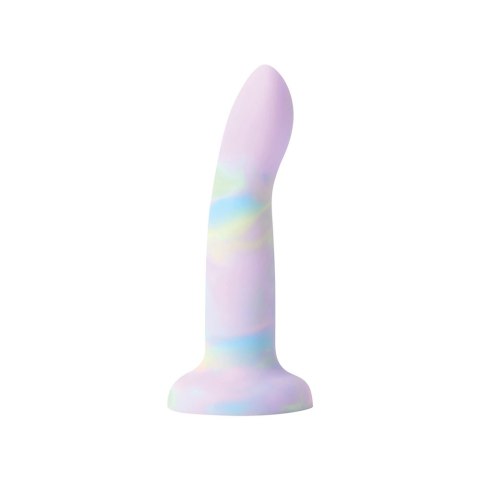 Nobu Rainbow DG23 - silikonowy model z przyssawką, kolorowy, średni