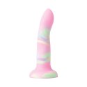 Nobu Rainbow DG24 model z przyssawką, silikon, tie-dye, średni
