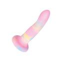 Nobu Rainbow DG24 model z przyssawką, silikon, tie-dye, średni