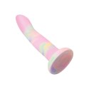 Nobu Rainbow DG24 model z przyssawką, silikon, tie-dye, średni