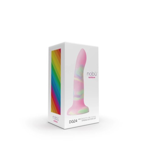 Nobu Rainbow DG24 model z przyssawką, silikon, tie-dye, średni Nobu Rainbow DG24 model z przyssawką, silikon, tie-dye, średni