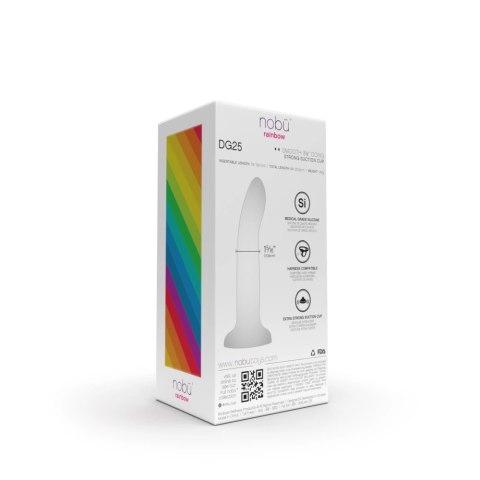 Nobu Rainbow DG25 model z przyssawką, duży, silikonowy, wielokolorowy Nobu Rainbow DG25 model z przyssawką, duży, silikonowy, wielokolorowy