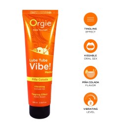 Orgie Intymny żel wodny Pinacolada 100ml z efektem wibracji