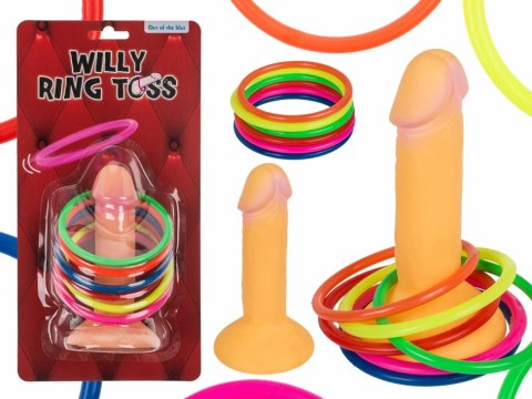 Ring Toss Gra Imprezowa z Figurką i Pierścieniami 29x15x8cm