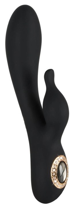Cleopatra Stymulator Intymny Krolik Dwusilnikowy Czarny 19,7 cm