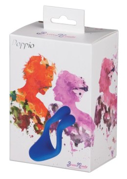 BeauMents Doppio - wielofunkcyjny model intymny, niebieski, 3 silniki