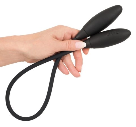 Couples Choice Elastyczny Wibrator z Podwojnym Wibrobulletem Czarny 65cm Couples Choice Elastyczny Wibrator z Podwojnym Wibrobulletem Czarny 65cm
