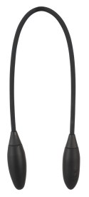 Couples Choice Elastyczny Wibrator z Podwojnym Wibrobulletem Czarny 65cm