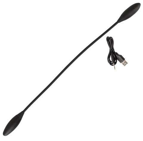 Couples Choice Elastyczny Wibrator z Podwojnym Wibrobulletem Czarny 65cm Couples Choice Elastyczny Wibrator z Podwojnym Wibrobulletem Czarny 65cm