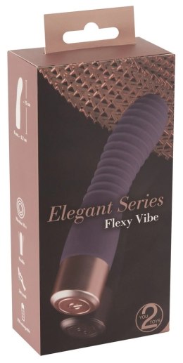 Elegant Series Model Prążkowany 15cm - Wibrujący System Intymny USB