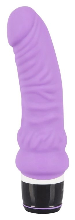 Vibra Lotus Wibrator Zakrzywiony Fioletowy 7 Trybow Silikonowy 17,8 cm