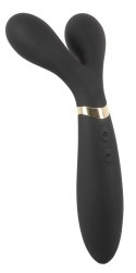 Couples Choice 3-Silnikowy Dwustronny Model Widełkowy Czarny 19,5cm