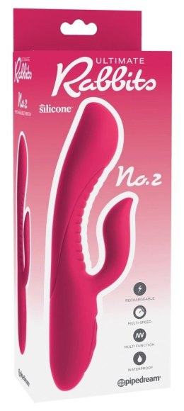 Ultimate Rabbits model G-Spot - silikonowy, wodoodporny, 2 silniki, fioletowy
