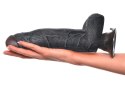 Pipedream Real Feel Deluxe 23cm Czarny model z teksturą żył