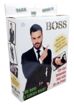 BOSS Lalka Dmuchana Szef 165 cm z anatomicznym torsem i włosami
