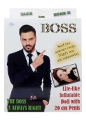 BOSS Lalka Dmuchana Szef 165 cm z anatomicznym torsem i włosami