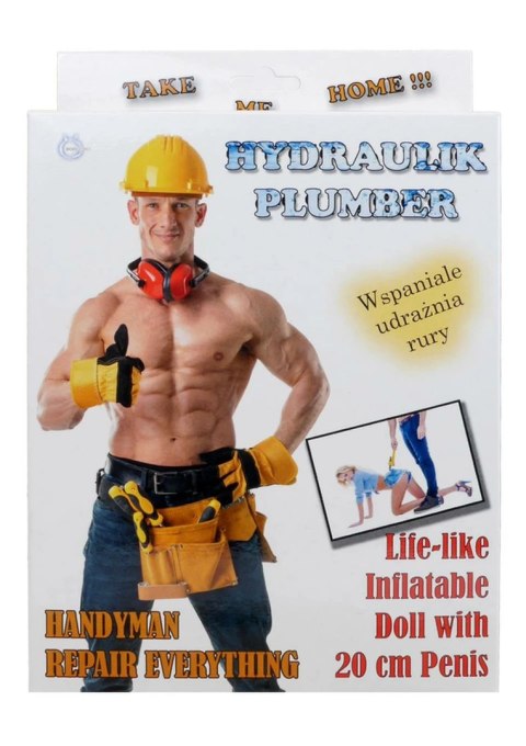 FunnyToys Hydraulik Dmuchana Lalka 165cm z Anatomicznym Elementem 20cm FunnyToys Hydraulik Dmuchana Lalka 165cm z Anatomicznym Elementem 20cm