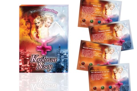 Grajmy Razem Krolowa Nocy gra karciana na wieczor panieński 12 kart Grajmy Razem Krolowa Nocy gra karciana na wieczor panieński 12 kart