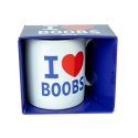 Happy Jackson Kubek ceramiczny I Love Boobs 400ml biały prezent