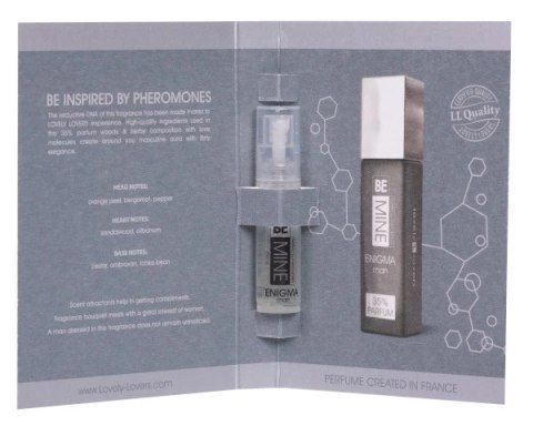 Lovely Lovers BEMINE ENIGMA Perfumy Męskie z Feromonami 2ml I-L-Molecules Lovely Lovers BEMINE ENIGMA Perfumy Męskie z Feromonami 2ml I-L-Molecules