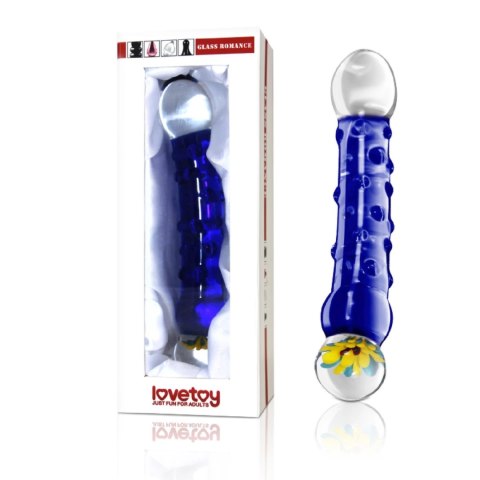 Lovetoy Glass Deluxe Model Blue 19 cm - szklana forma intymna