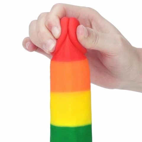 Lovetoy Prider silikonowa tęczowa forma z przyssawką 19,5 cm Lovetoy Prider silikonowa tęczowa forma z przyssawką 19,5 cm