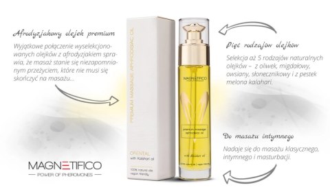 MAGNETIFICO Olejek do Masażu PREMIUM Orientalny 50ml Szklany Flakon MAGNETIFICO Olejek do Masażu PREMIUM Orientalny 50ml Szklany Flakon