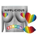 Rainbow Tęczowe Naklejki Dekoracyjne Serce i Usta 2 Pary
