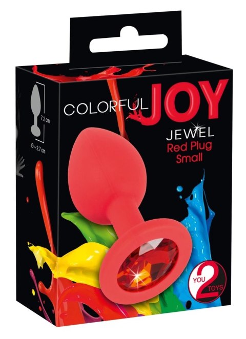 Colorful Joy Korek z Dekoracyjnym Kamieniem Szlachetnym Czerwony 7,2 cm Colorful Joy Korek z Dekoracyjnym Kamieniem Szlachetnym Czerwony 7,2 cm