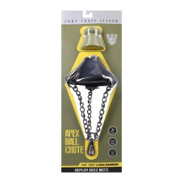 Doc Johnson Apex Ball Chute - noszak z łańcuszkami, silikonowy