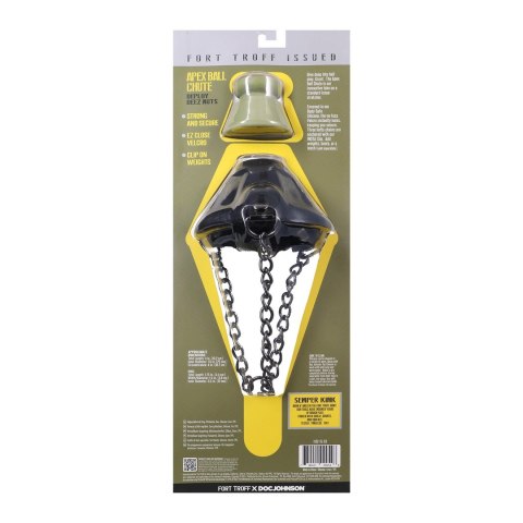 Doc Johnson Apex Ball Chute - noszak z łańcuszkami, silikonowy Doc Johnson Apex Ball Chute - noszak z łańcuszkami, silikonowy