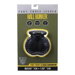 Doc Johnson Ball Bunker silikonowy pierścień do noszenia, czarny