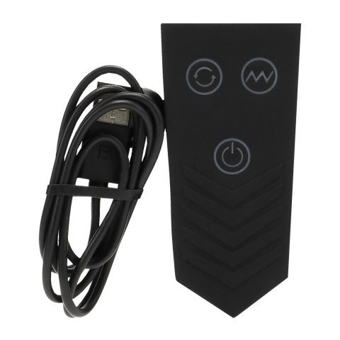 Doc Johnson Robo Rimmer X - Wibrujący Plug z Funkcją Rotacji, Czarny Doc Johnson Robo Rimmer X - Wibrujący Plug z Funkcją Rotacji, Czarny