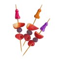 Little Genie Super Fun Picks zestaw 6 bambusowych dekoracyjnych szpikulcow