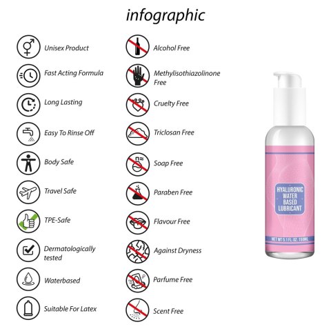 Pharmaquests Shots Water Hyaluron żel intymny nawilżający 150 ml Pharmaquests Shots Water Hyaluron żel intymny nawilżający 150 ml