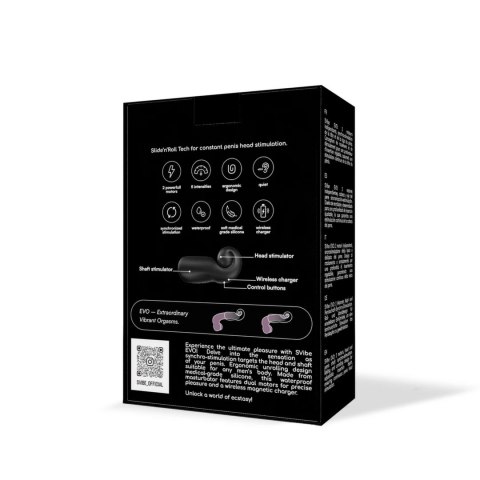 SVibe EVO Czarny - Automatyczna maszyna intymna silikonowa, 2 silniki SVibe EVO Czarny - Automatyczna maszyna intymna silikonowa, 2 silniki