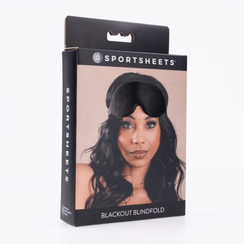 Sportsheets Blackout Mask - Czarna opaska na oczy z pianką memory Sportsheets Blackout Mask - Czarna opaska na oczy z pianką memory