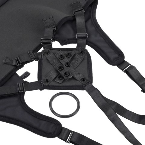 Sportsheets Gorsetowa Uprząż Strap-On Czarna, Regulowana, O-Ring Sportsheets Gorsetowa Uprząż Strap-On Czarna, Regulowana, O-Ring