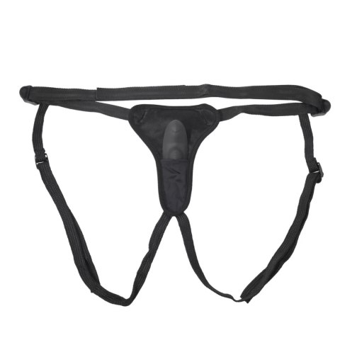Sportsheets Hidden Pocket - Uprząż z kieszenią i pilotem, czarna, uniwersalna Sportsheets Hidden Pocket - Uprząż z kieszenią i pilotem, czarna, uniwersalna