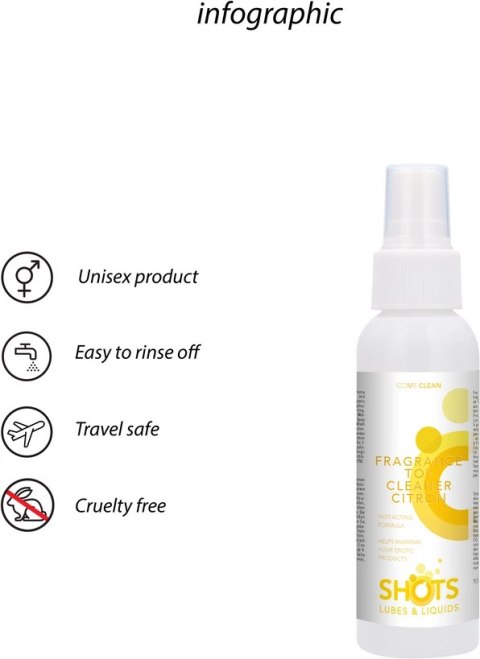 TOYJOY Lemon Fresh - Preparat do czyszczenia akcesoriow 100 ml spray TOYJOY Lemon Fresh - Preparat do czyszczenia akcesoriow 100 ml spray