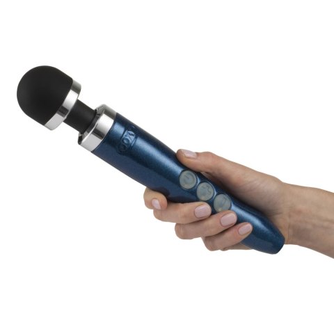 Doxy Die Cast 3R Wand Massager Blue Flame - bezprzewodowy, aluminiowy Doxy Die Cast 3R Wand Massager Blue Flame - bezprzewodowy, aluminiowy