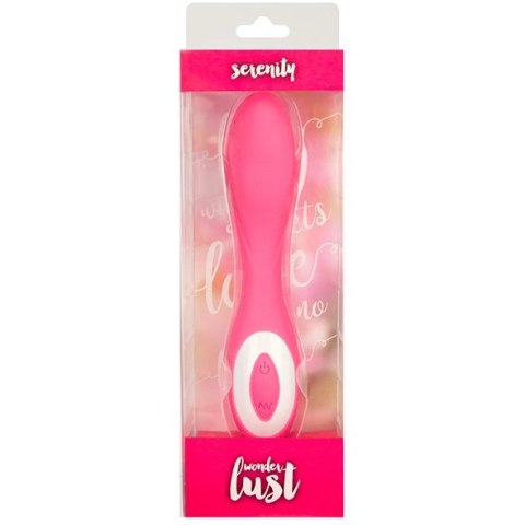 Wonderlust Serenity Pink - wibrator silikonowy, 20 trybow, wodoodporny Wonderlust Serenity Pink - wibrator silikonowy, 20 trybow, wodoodporny